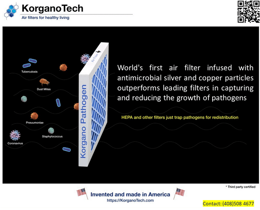 KorganoTech's Pathogen Air Filters vs. Traditional Air Filters: A Revolutionary Leap in Air Filtration