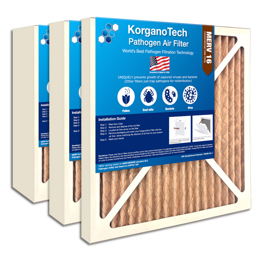 KorganoTech MERV 16 Commercial Pathogen Air Filter